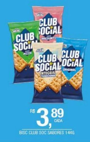 Biscoito club social 144g