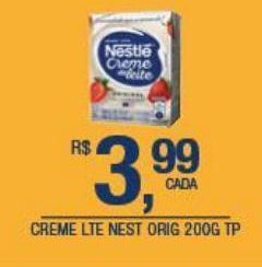 DB Supermercados Creme de leite nestlé 200g oferta