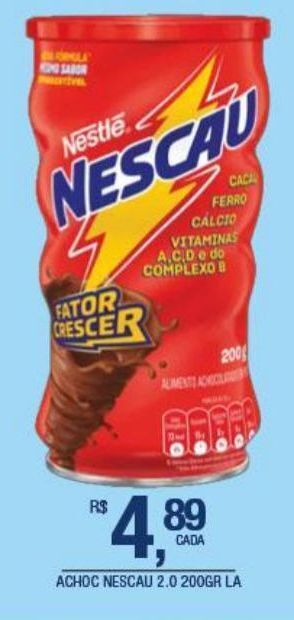 DB Supermercados Achocolatado nescau 2.0 200g oferta