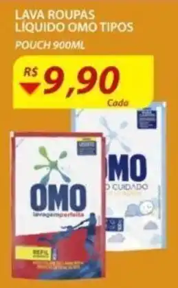 Assaí Atacadista Lava roupas Liquido Omo Tipos 900ml oferta