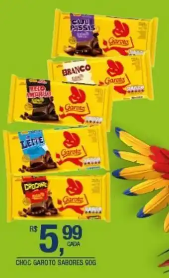 DB Supermercados Chocolate garoto 90g oferta