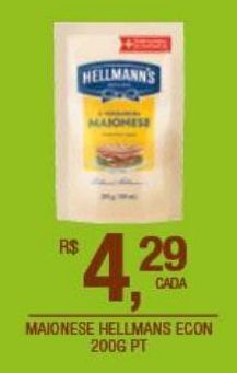 DB Supermercados Maionese hellmann's 200g oferta