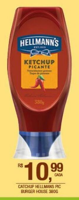 DB Supermercados Catchup hellmann's pic burger house 380g oferta