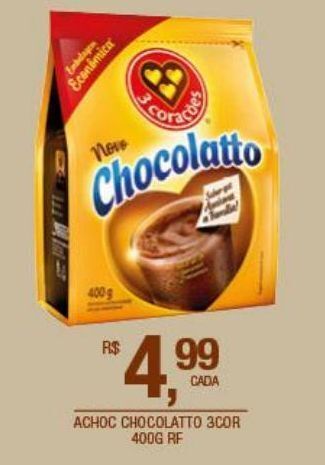 DB Supermercados Achocolatado chocolatto 3 corações 400g oferta
