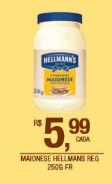 DB Supermercados Maionese hellmann's 250g oferta