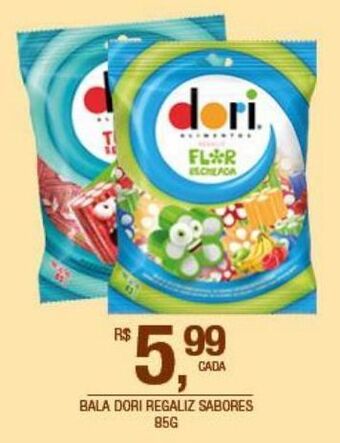 DB Supermercados Bala dori regaliz 85g oferta