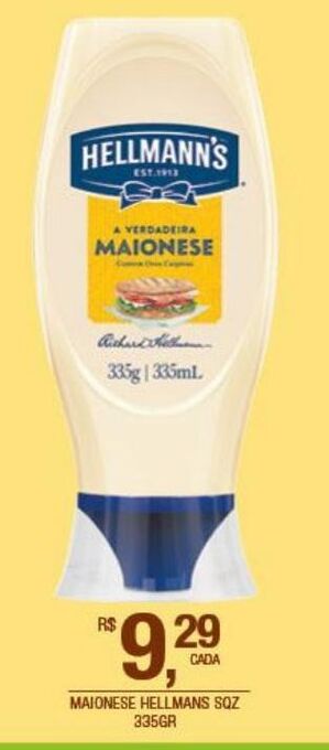 DB Supermercados Maionese hellmann's 335g oferta