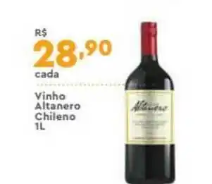 Supper Rissul Vinho Altanero Chileno 1L oferta