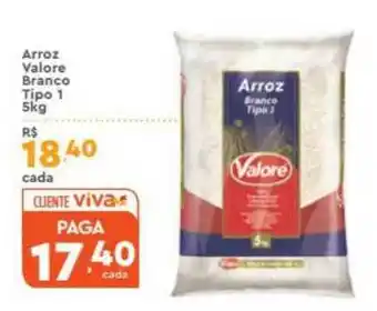 Arroz Valore Branco Tipo 1 5kg