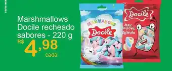 Marshmallows Docile Recheado Sabores 220g