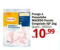 Althoff Supermercados Frango à Passarinho Macedo Pacote Congelado Iqf 1kg oferta