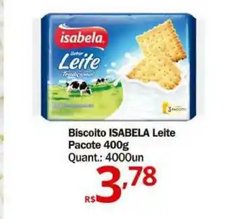 Althoff Supermercados Biscoito Isabela Leite 400g oferta
