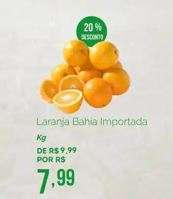 Oba Hortifruti Laranja Bahia Importada 20% Desconto 1kg oferta