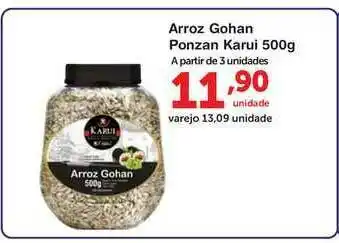 Roldão Arroz Gohan Ponzan Karui 500g oferta
