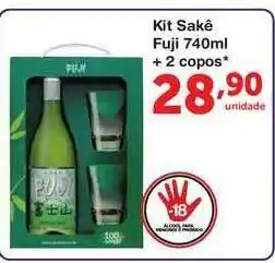 Kit Sakê Fuji 740ml + 2 Copos