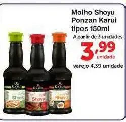 Molho Shoyu Ponzan Karui Tipos 150ml