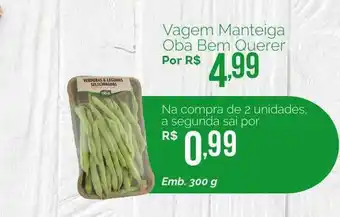 Oba Hortifruti Vagem Manteiga Oba Bem Querer 300g oferta