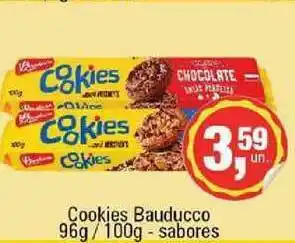 Alvorada Supermercados Cookies Bauducco Sabores 96g/100g oferta