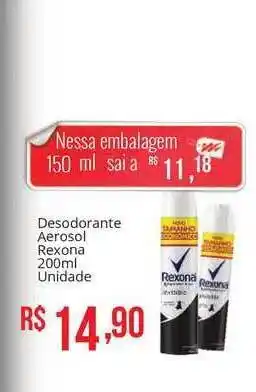 Mart Minas Desodorante Aerosol Rexona Unidade 200ml oferta