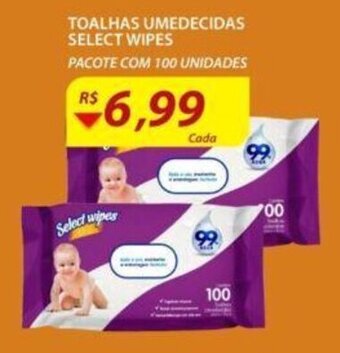 Toalhas Umedecidas Select Wipes