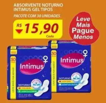 Assaí Atacadista Absorventes Noturno Intimus Gel Tipos oferta
