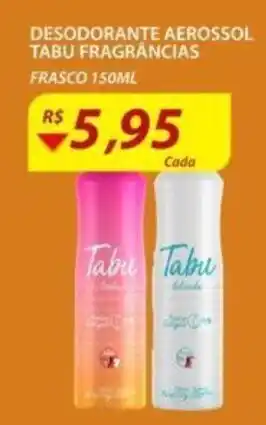 Assaí Atacadista Desodorante Aerossol Tabu Frag. 150ml oferta