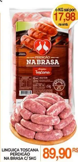 Mercadão Atacadista Linguica Toscana Perdigao Na Brasa c/ 5kg oferta