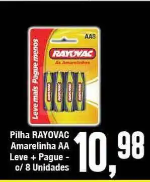 Pilha Rayovac Amarelinha Aa