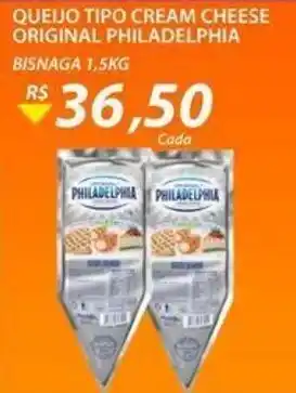 Assaí Atacadista Queijo Tipo Cream Cheese Origianl Philadelphia 1.5kg oferta