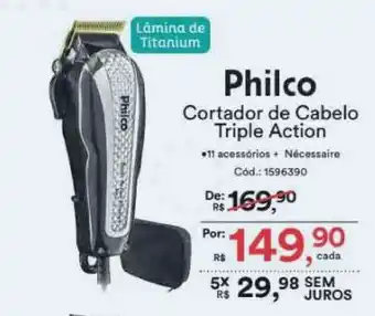 Casa e Vídeo Philco Cortador De Caelo Triple Action oferta