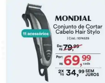 Casa e Vídeo Mondial Conjunto De Cortar Cabello Hair Stylo oferta