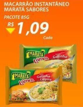 Assaí Atacadista Macarrao Instantaneo Marata Sabores 85g oferta