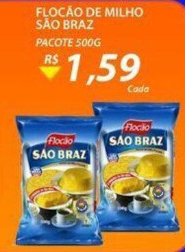 Assaí Atacadista Flocao de Milho Sao Braz 500g oferta