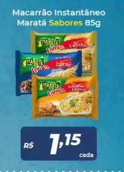 Atakarejo Macarrão instantâneo maratá sabores oferta