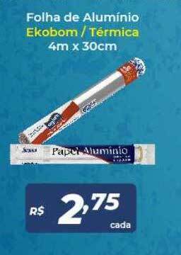 Atakarejo Folha de aluminio ekobom térmica oferta