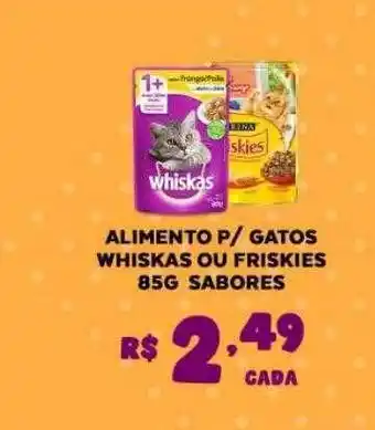 Bahamas Mix Alimento p gatos whiskas ou friskies oferta
