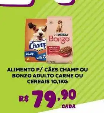 Bahamas Mix Alimento p cães champ ou bonzo adulto carne ou cereais oferta