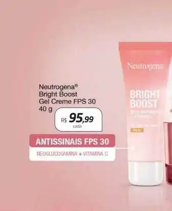 Neutrogena bright boost gel creme fps 30