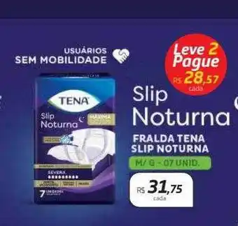 Slip noturna fralda tena slip noturna