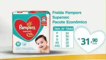Fralda pampers supersec pacote econômico