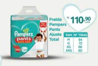 Farmácia Preço Popular Fralda pampers pants ajuste total oferta