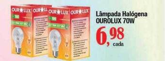 Supermercados Unidos Lâmpada halógena ourolux 70w oferta