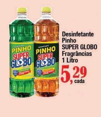 Supermercados Unidos Desinfetante pinho super globo fragrâncias oferta