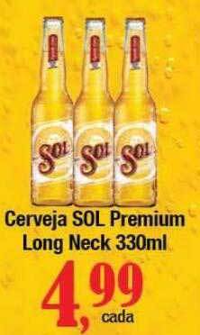 Supermercados Unidos Cerveja sol premium long neck oferta