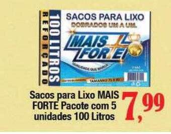 Supermercados Unidos Sacos para lixo mais forte oferta