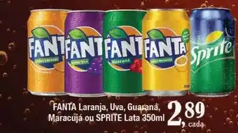Supermercados Unidos Fanta laranja uva guarana maracujá ou sprite oferta