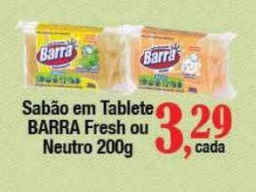 Supermercados Unidos Sabão em tablete barra fresh ou neutro oferta
