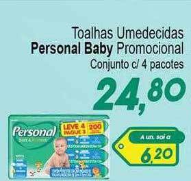 Villefort Atacadista Toalhas umedecidas personal baby promocional oferta