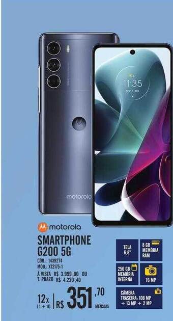Zema Motorola smartphone g200 5g oferta