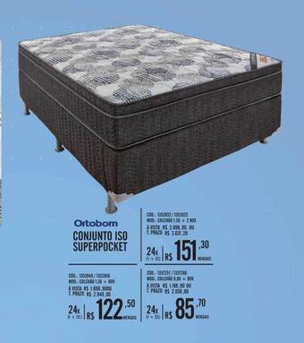 Zema Ortobom conjunto iso superpocket oferta